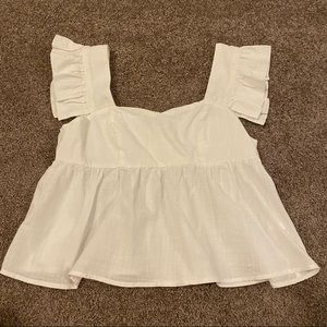 white flowy tank top